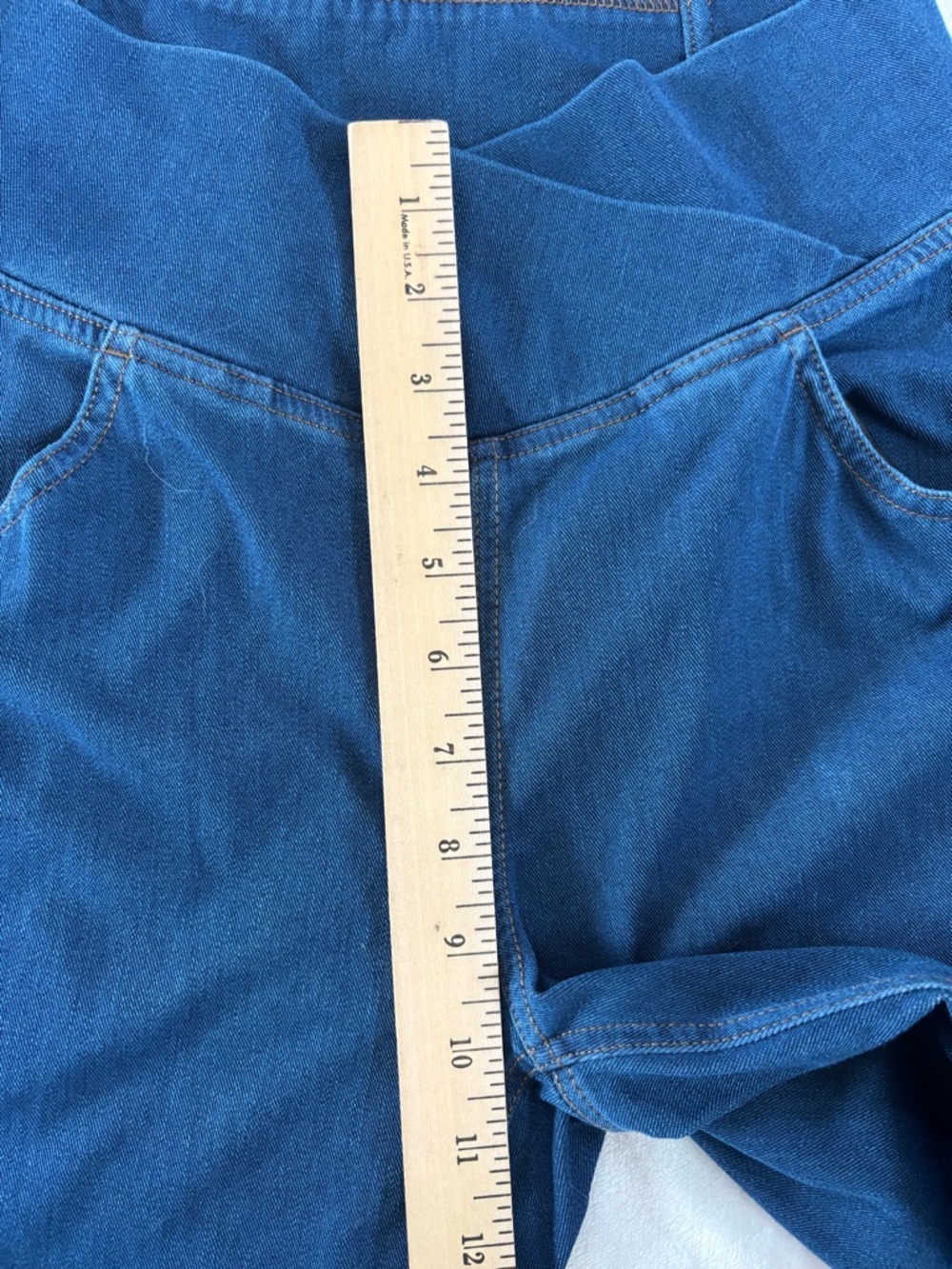 NWT Halara Crossover High Waisted Flare Jeans Medium Tall Lake Blue - Picture 4 of 12